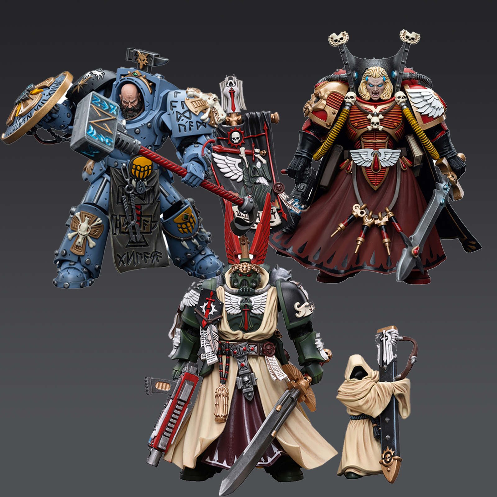 JOYTOY X Warhammer 40k Action Figures Dark Angels Supreme