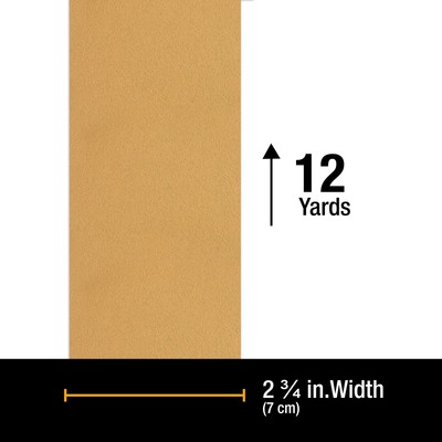 Dura-Gold 150 Grit Gold Longboard Sandpaper Roll 2-3/4" Wide, 12yds, Hook & Loop