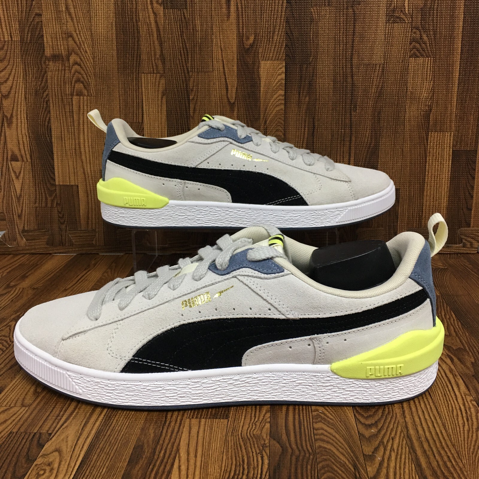 

Puma Suede Bloc (мужской размер 11,5) Повседневные кроссовки Ivory Glow, Белый, PUMA Suede