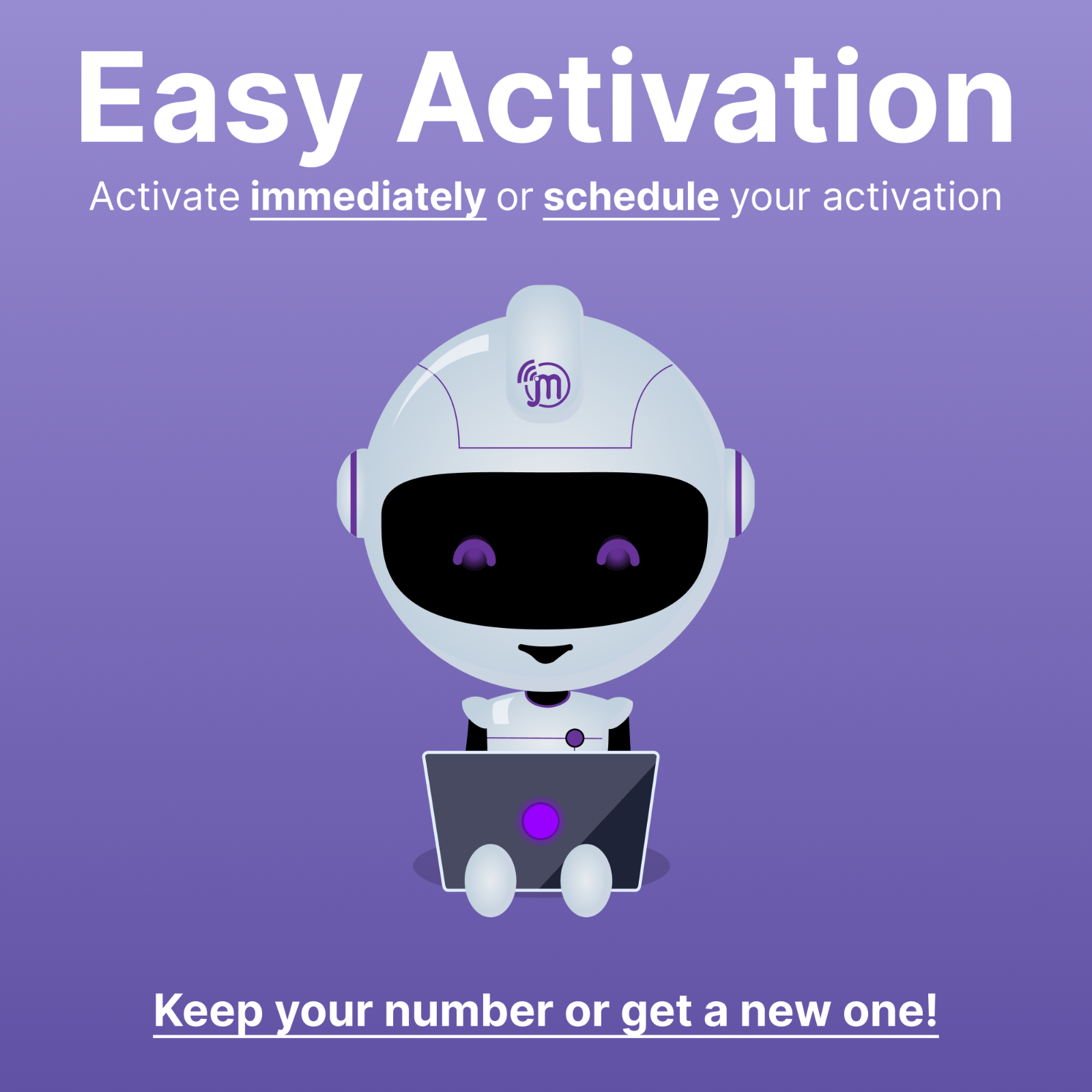 Jethro Mobile Unlimited Talk & Text Prepaid Phone Plan + SIM Card kit