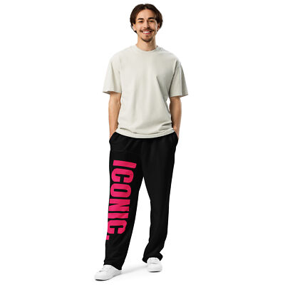 Voiceritzy Men’s ICONIC Joggers – Pink Graphic Pants – Nightlife Streetwear