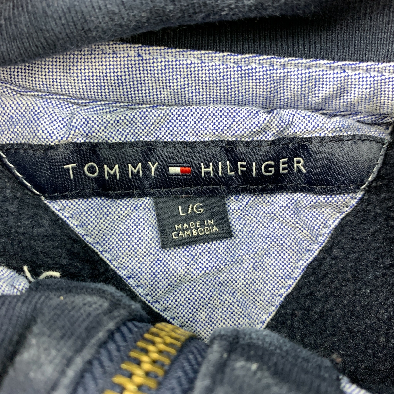 tommy hilfiger green quarter zip