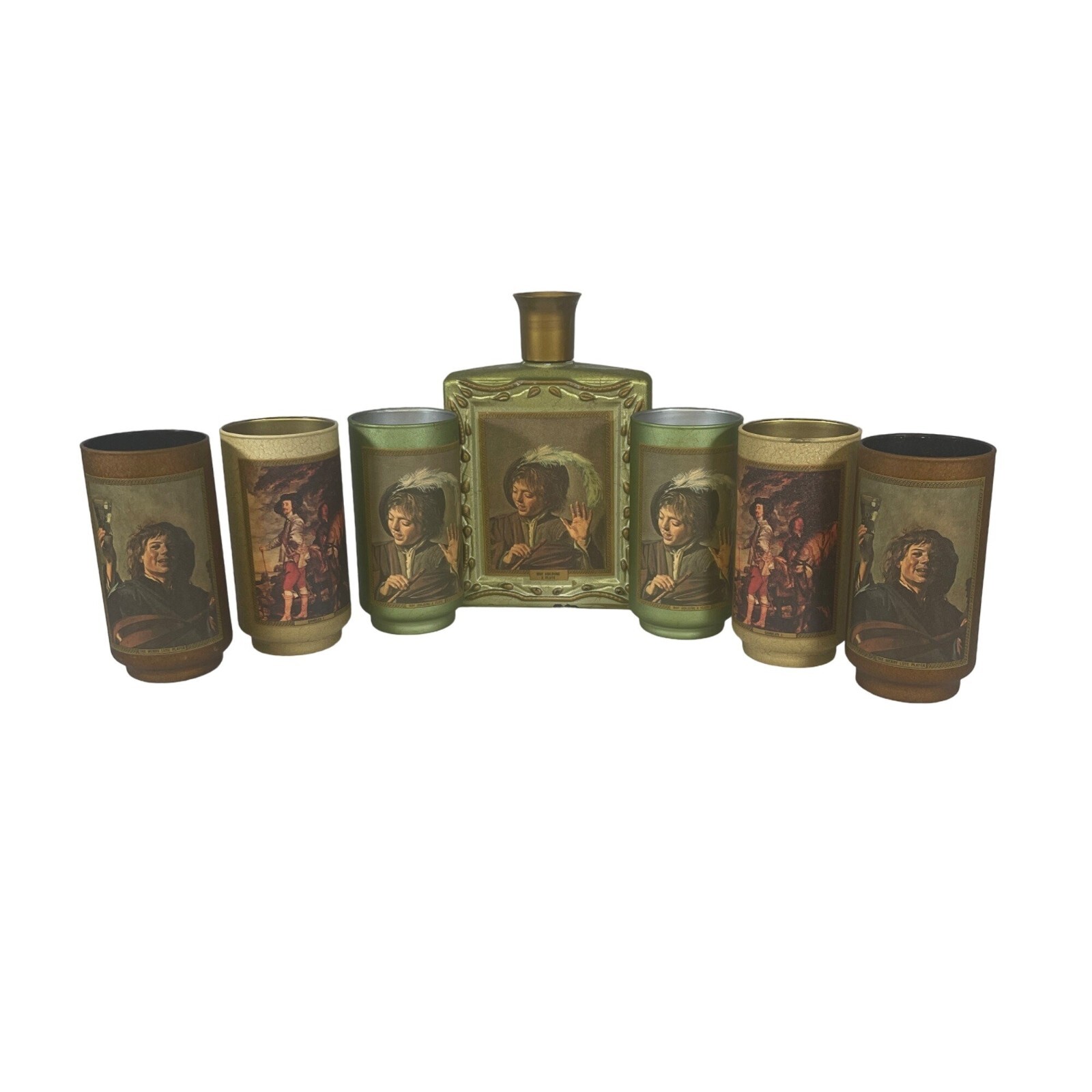 Vintage 1971 Beams Collectors Glass Set of Six 6 Plus Vintage 1971 Beams Collectors Glass Set of Six 6 Plus