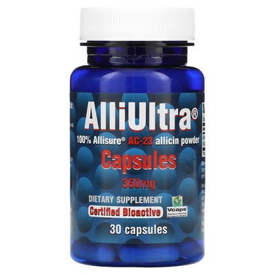 Allimax AlliUltra Capsules 360 мг 30 капсул Без химикатов, без молочных продуктов, нет