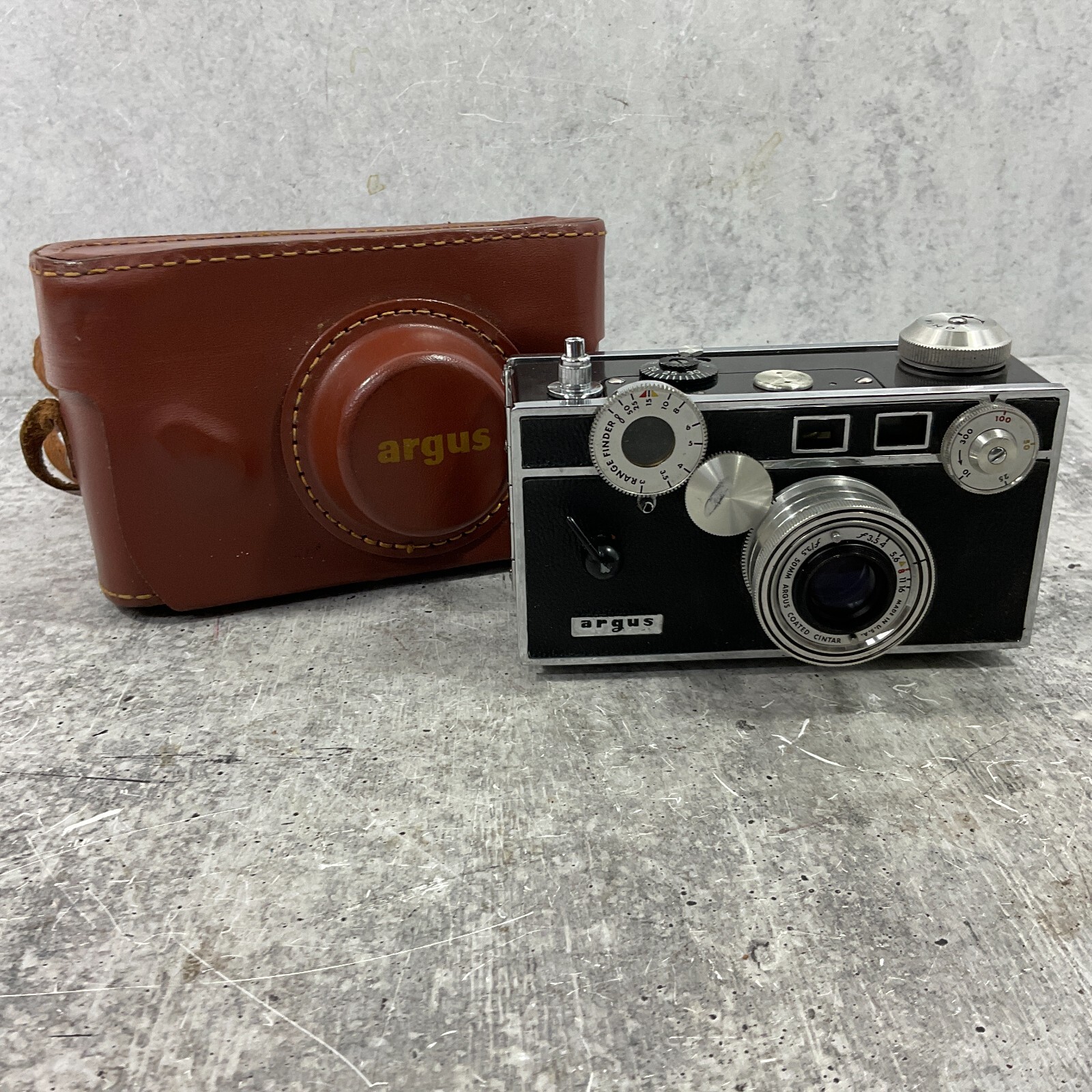 argus COATED CINTAR フィルムカメラ Olympus Vintage Argus C-3 35mm Film Camera 50mm Coated Cintar Lens f