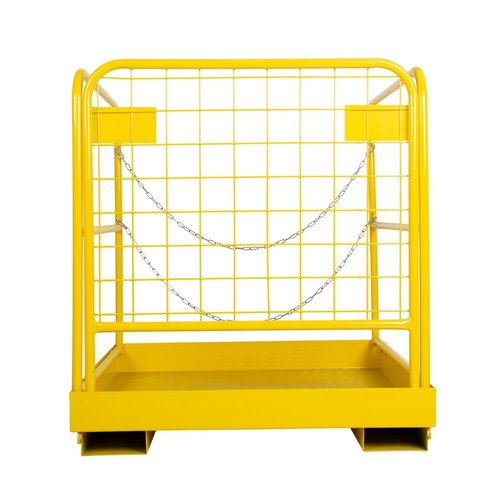 Forklift Safety Cage Work Platform Basket 36"x36" Heavy Duty Steel Collapsible