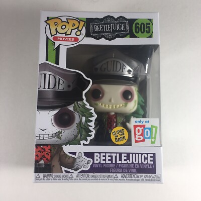 Funko Pop Beetlejuice 605 Go Exclusive Glow In The Dark GITD