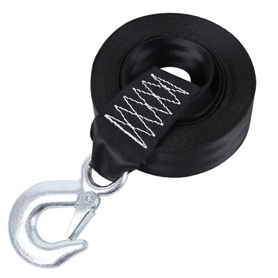 Boat Winch Strap w Hook 2''x20 Ft Winch Straps for Fishing Boat Trailer Winch Str