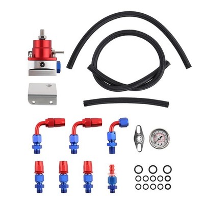 Einstellbares Kraftstoffdruckregler-kit -6an Fitting End Aluminium 300-800 PS