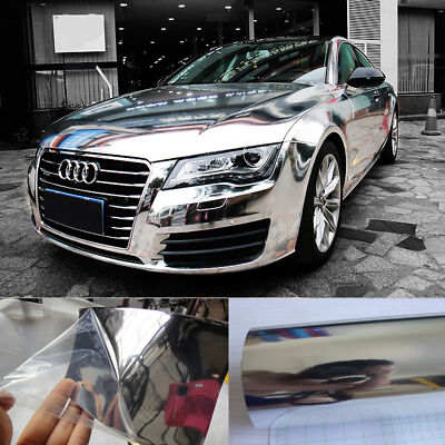 Smooth Decal Whole Car SUV Wrap Mirror Chrome Vinyl Decal Sticker Bubble Free HD