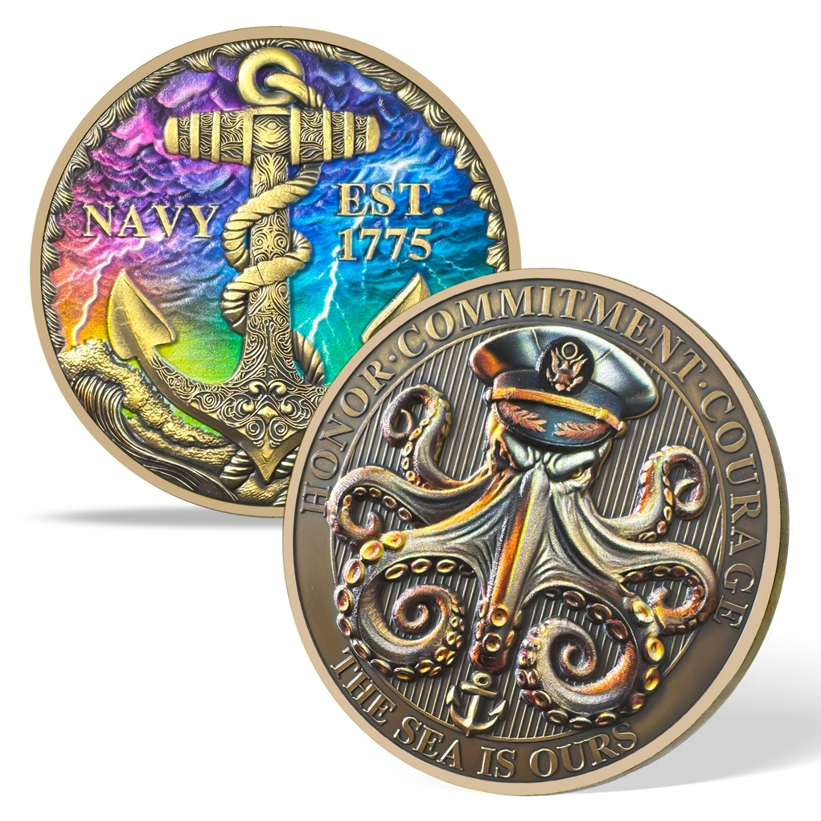 【希少】アメリカ海軍 HSL-49 Scorpions チャレンジコイン US Navy HSL49 Scorpions Challenge Coin, Military Collectible