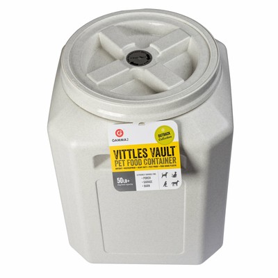 Dog Cat Food Container Storage Bin Pet Animal Feeding Vault Airtight 50lbs New