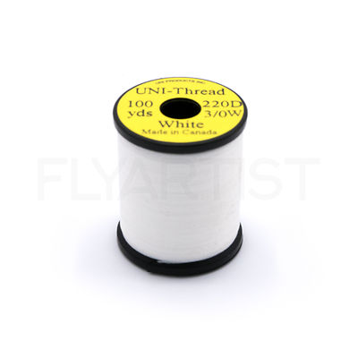 UNI THREAD 3/0 - Fly Tying Jig Waxed Thread 100 yd Spool - 15 Colors Available!