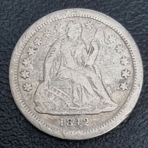 1842 Seated Liberty Dime 10c Higher Grade VF #39409 | eBay