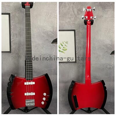 Adventure Time Marceline's Axe Electric Bass Guitar 4 Strings Solid Maple Neck