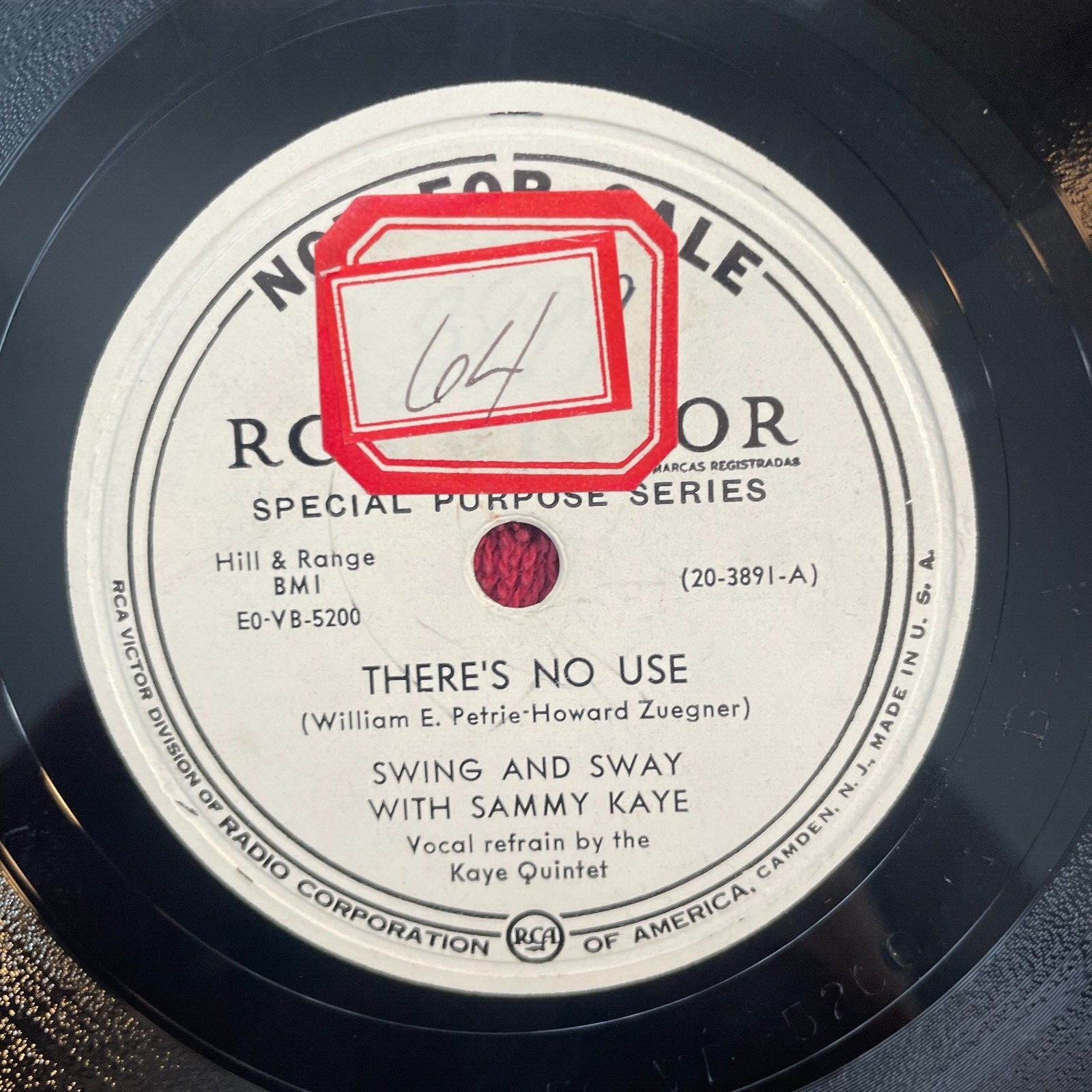 RCA VICTOR 20-3891 PROMO Swing and Sway with Sammy Kaye