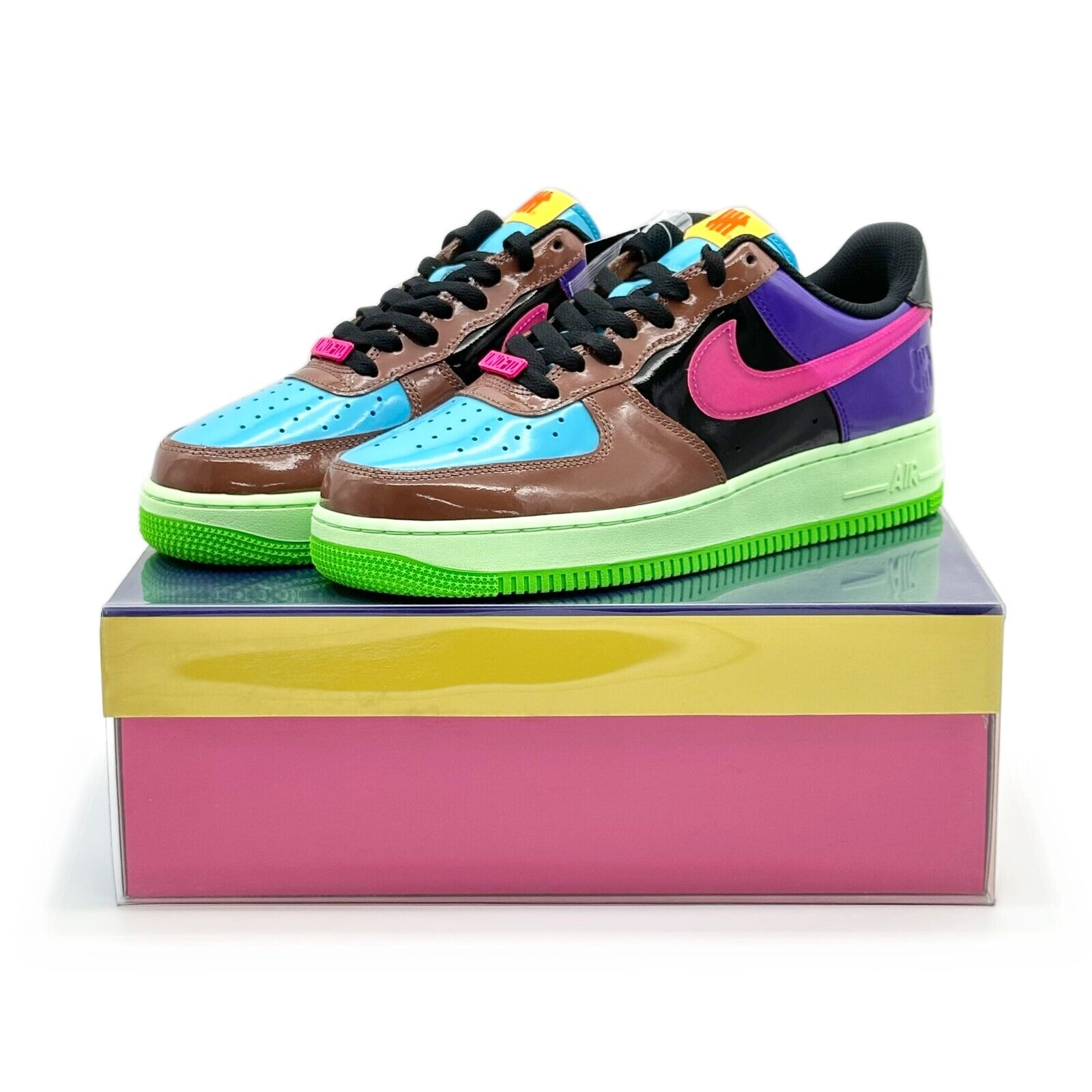 Pre-owned Nike Dv5255-200  Air Force 1 Low Sp Undefeated Multi-patent Pink Prime