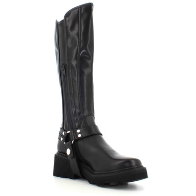 Pre-owned Cult A24us Women's Boot Clw431200 Grace 4312 High Boot W Leather In Black