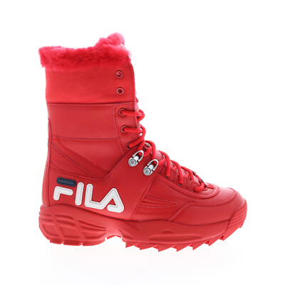 Ботинки Fila Disruptor 5HM00560-616 Женские красные кожаные повседневные классические ботинки 6