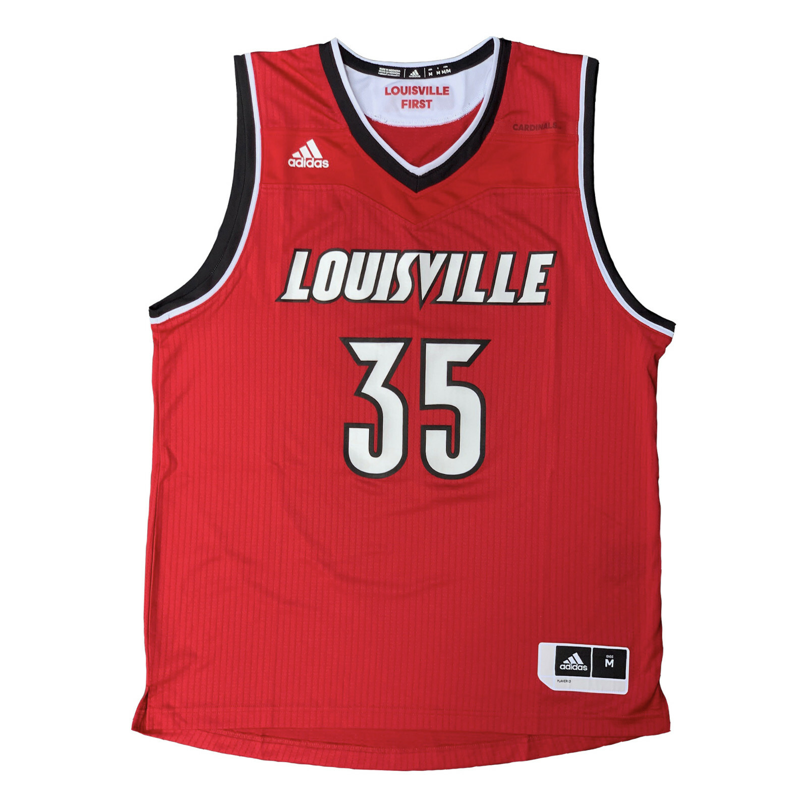 

Мужская баскетбольная майка NCAA Louisville Cardinals #35, красная, НОВАЯ, Красный