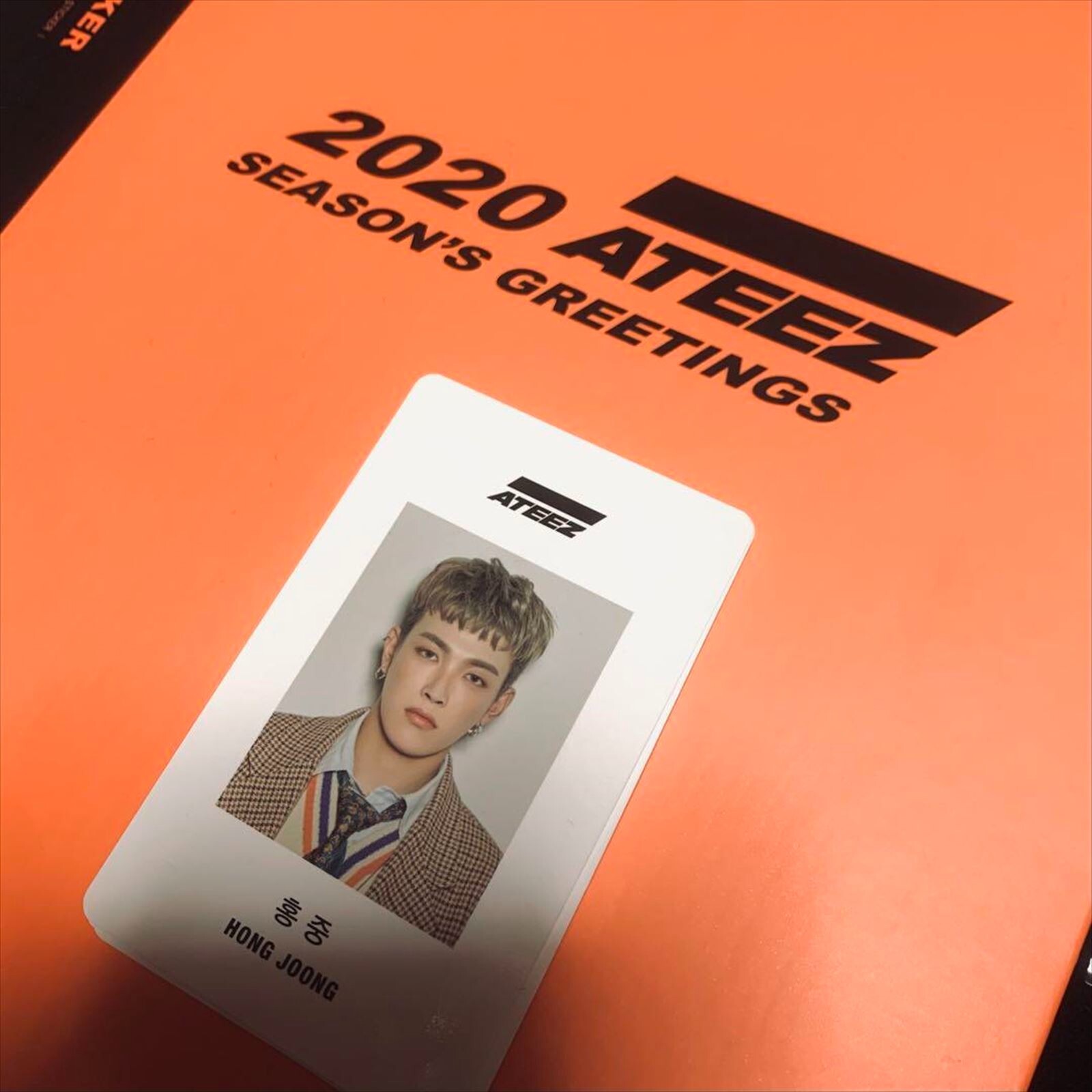 ヨッサー ATEEZ 2020 season's greetings ATEEZ 2020 Season's Greetings All set Full Opened Photo Card