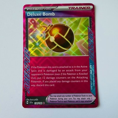 Front of Pokémon Stellar Crown #134 Deluxe Bomb Foil Rare
