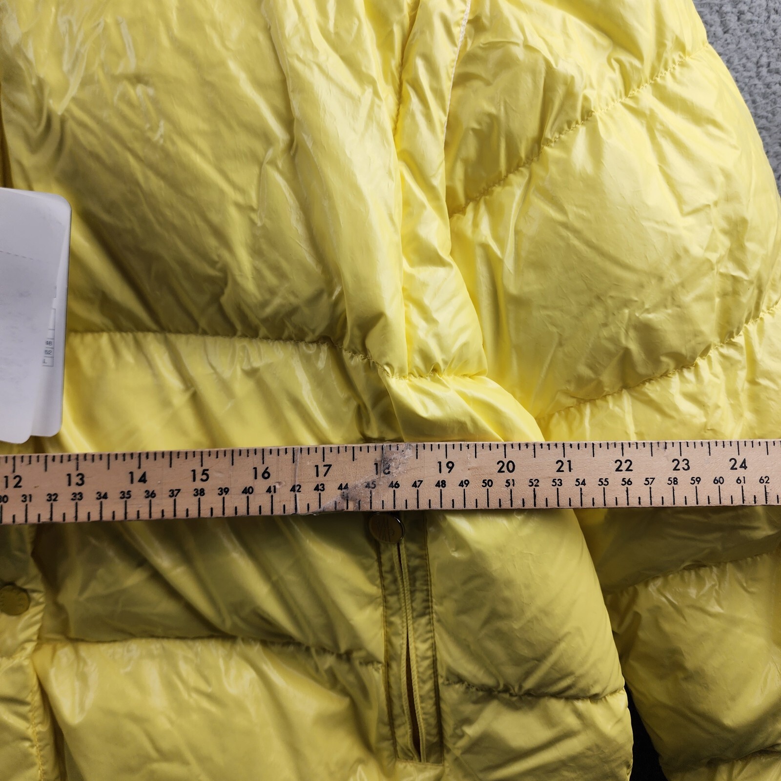 Moncler Mauleon Hooded Puffer Jacket Women's 5 Yellow Removable Hood & Sleeves - Picture 7 of 21