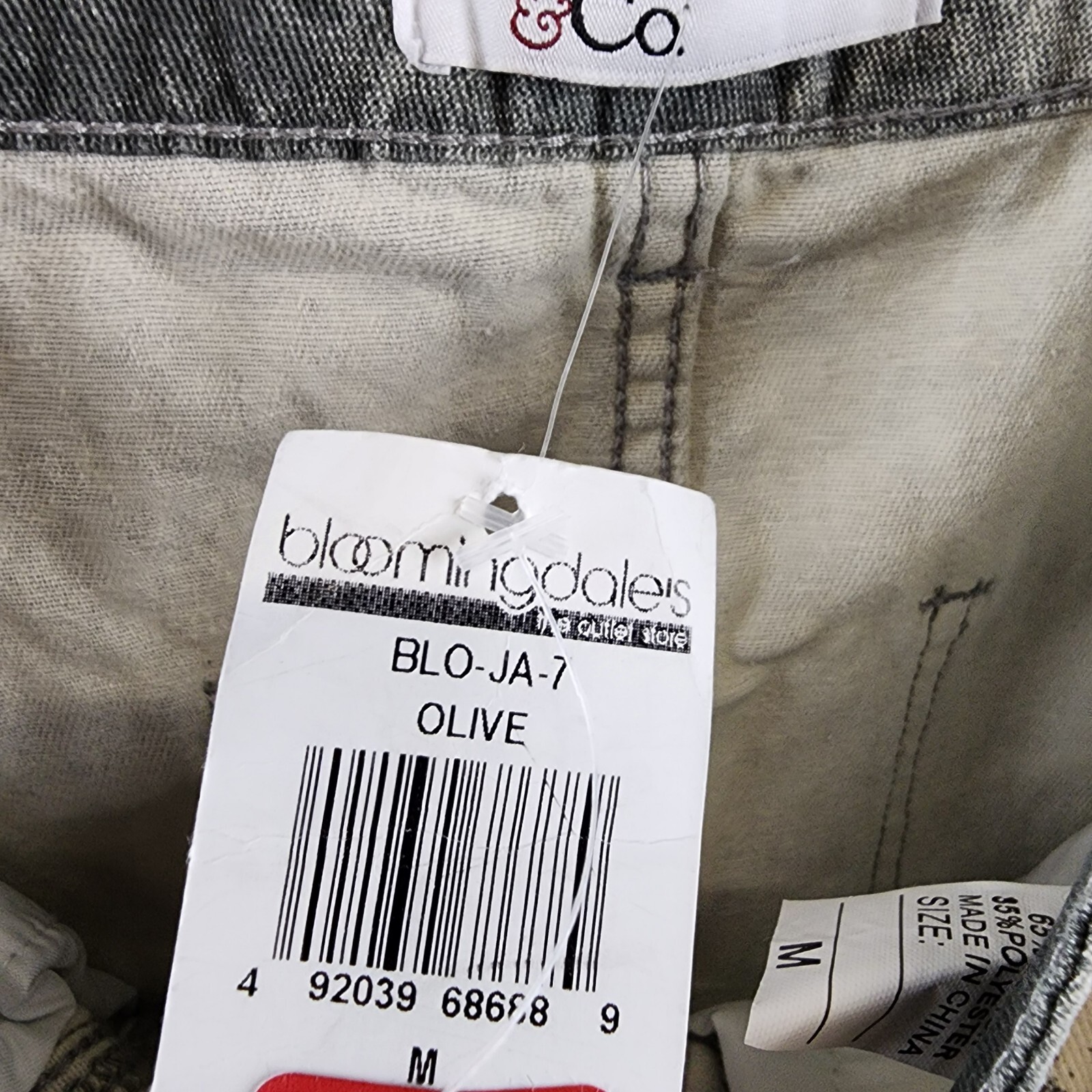 Madonna & Co. Cargo Denim Mini Skirt Women's M Gray Acid Wash Button Zip Closure - Picture 7 of 11