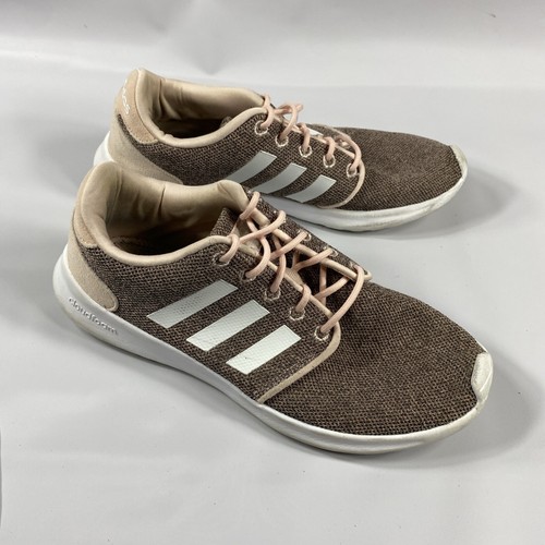 Adidas Womens Cloudfoam QT Racer AH2546 Brown Running Shoes