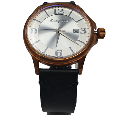 MONTEGRAPPA MULE QUARTZ WATCH PVD COPPER SILVER 43 MM IDCUWABJ