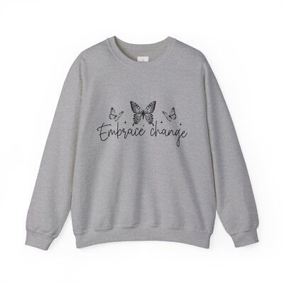 Embrace Change Butterfly Unisex Heavy Blend  Crewneck Sweatshirt