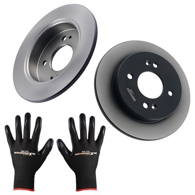 Disques Arrière Plein for Hyundai i10 PA 1.0 1.1 1.2 2008-2013 234mm