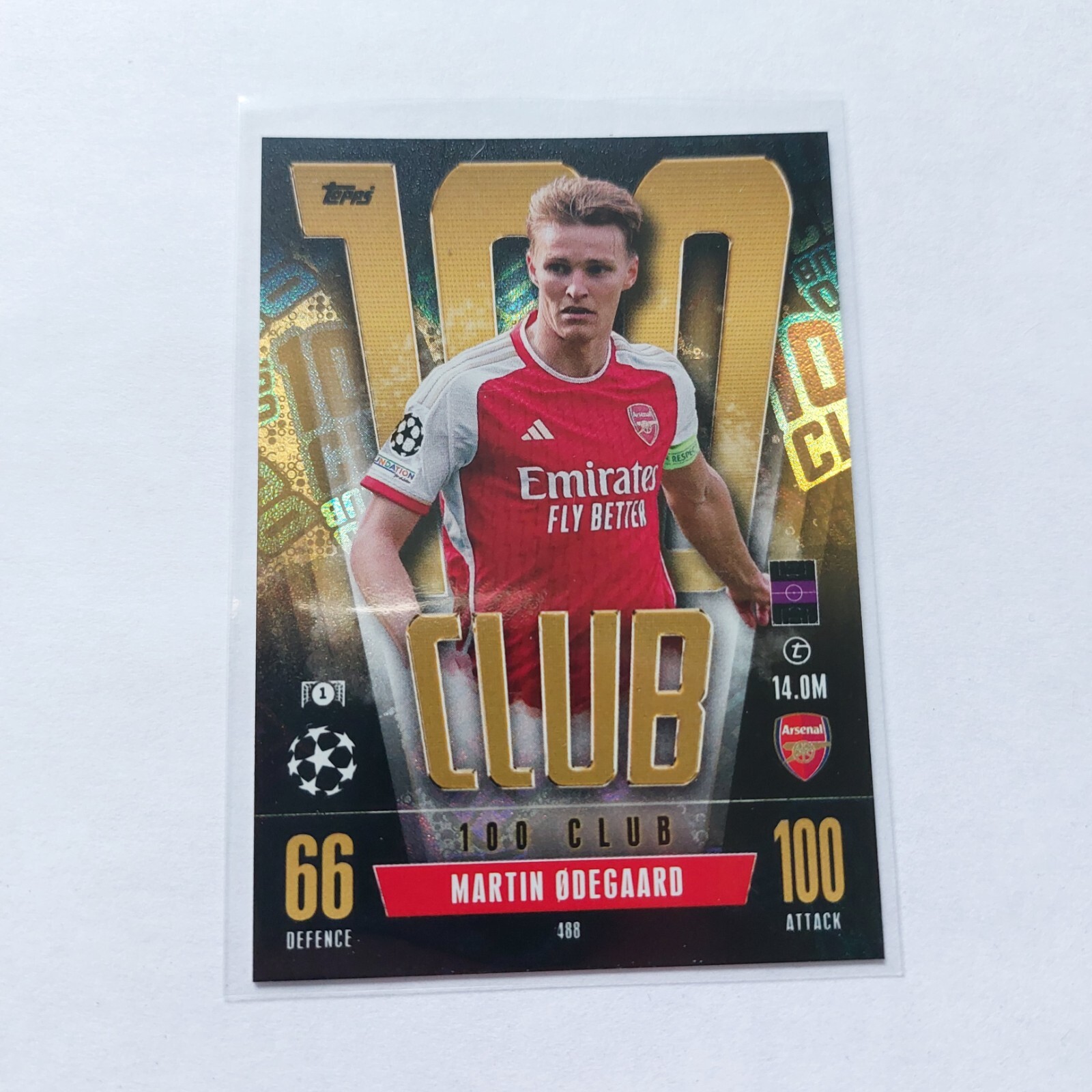 Martin Odegaard #488 - Match Attax 2023/24 Hundred 100 Club