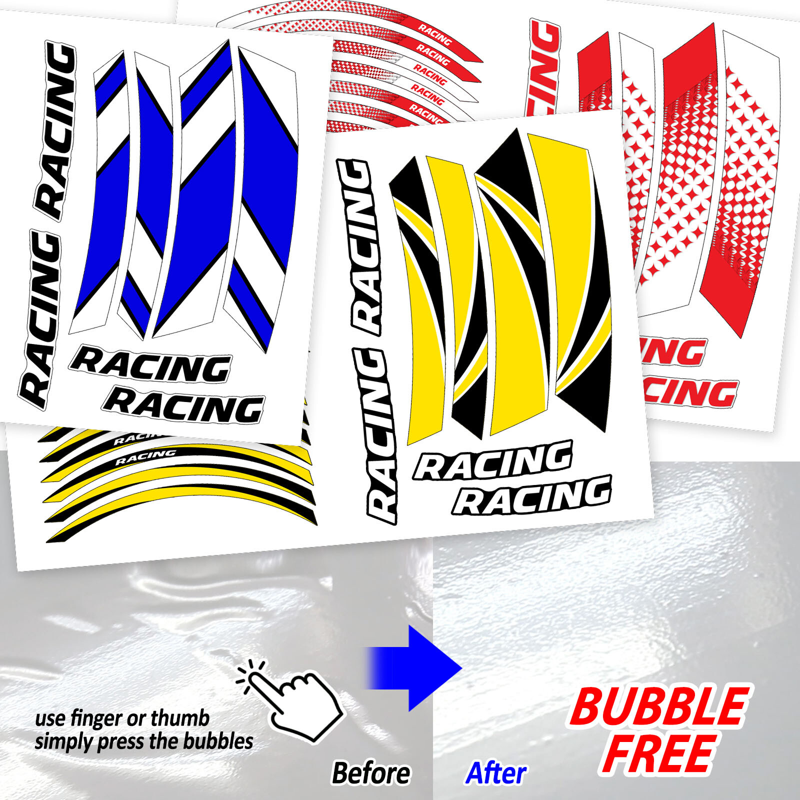 りんご*size130 Left & Right Side Fairing For Kawasaki 05-06 Ninja ZX-6R #13115