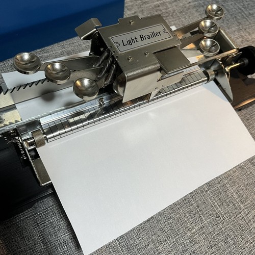 Light Brailler Old Typewriter for create braille japanese antique Tested w/Case