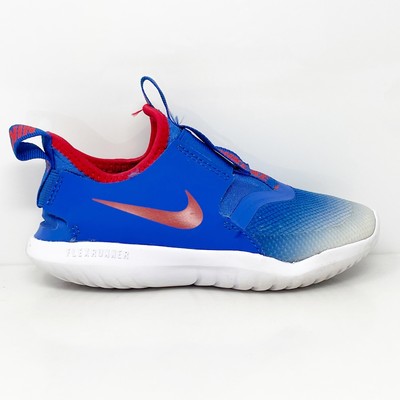 Nike Boys Flex Runner AT4663-408 Синие кроссовки для бега, размер 11C