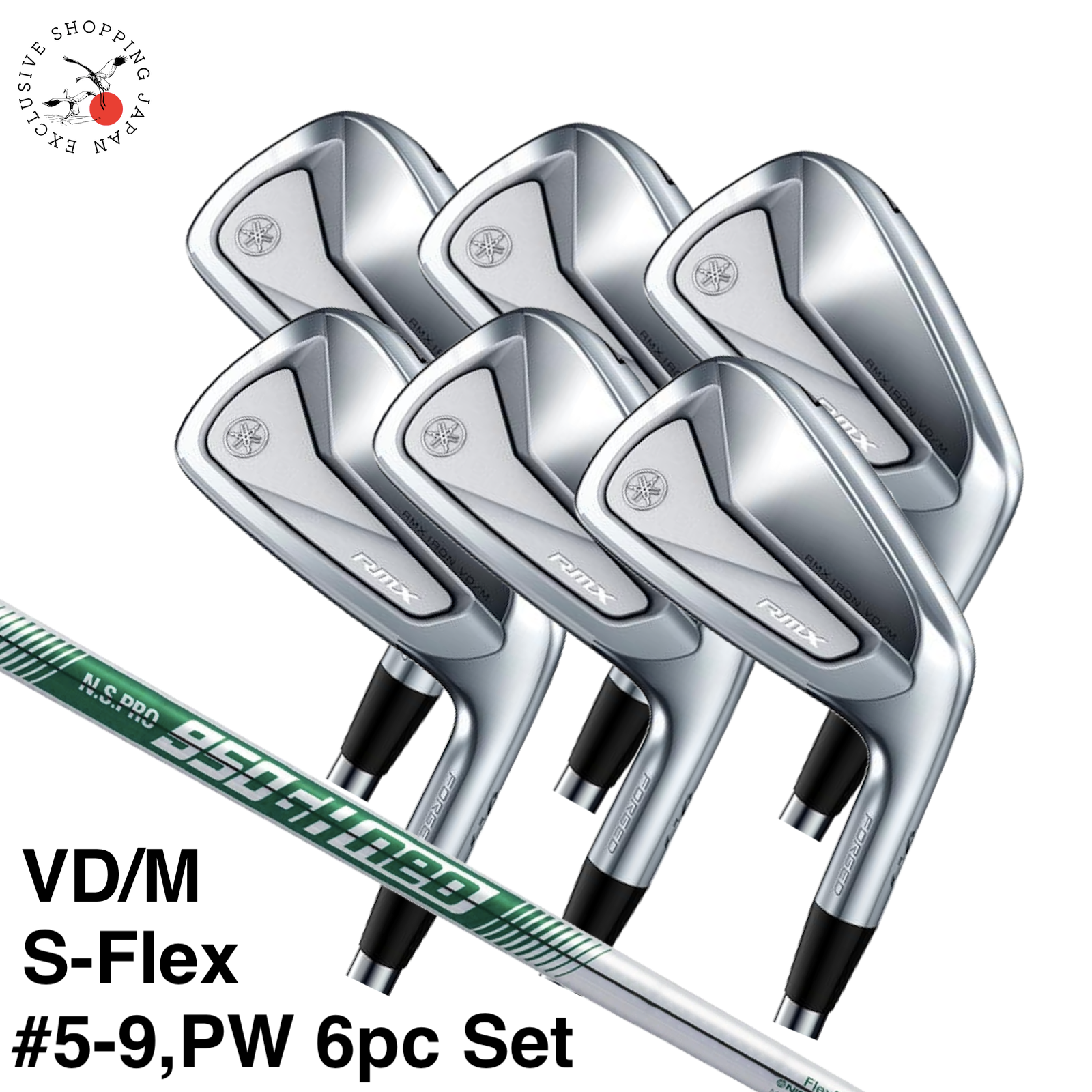 YAMAHA RMX VD/M Iron Set #5-9, PW 6pcs Men N.S.Pro 950GH Neo