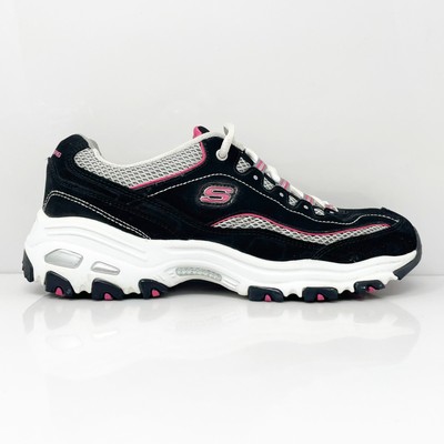 

Skechers Womens D Lites Life Saver 11860 Черная повседневная обувь Кроссовки Размер 8,5, Черный, D Lites Life Saver