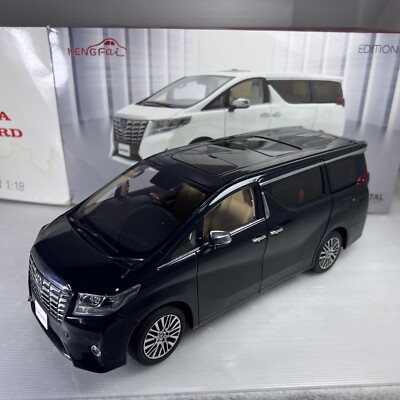 1/18 Keng Fai Toyota Alphard Black RHD Diecast KF000601-2