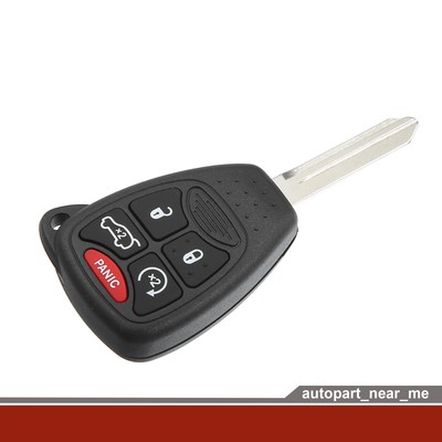 Car Key Fob with Battery and Chip Fits for Jeep Commander 2007 - 1 Pcs