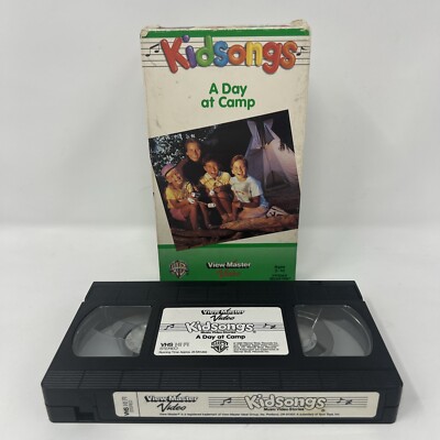 Kidsongs A Day At Camp VHS 1990 View-Master Video Sing-a-Long Tape Kids Children