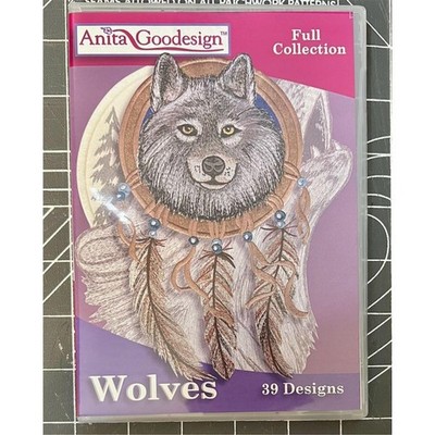 Anita Goodesign Wolves Embroidery Collection CD 39 Designs