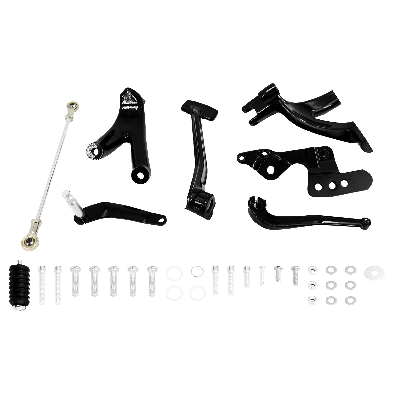 Black Forward Controls Kits Fit For Harley Softail Low Rider Street Bob 2018-23