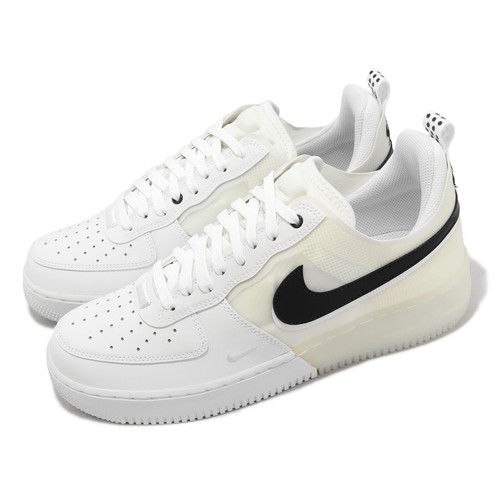 

Nike Air Force 1 React AF1 белые черные мужские повседневные туфли LifeStyle DV0808-101, Белый, Air Force 1 React