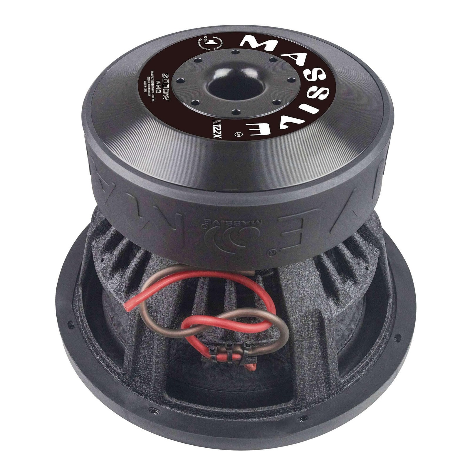 Massive Audio H122X 12-inch 2000 Watts RMS Dual 2 Ohm Mega Subwoofer Direct