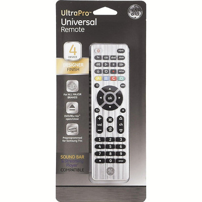 General Electric 33709 4 Device Universal Remote Control - Silver **NEW SEALED**