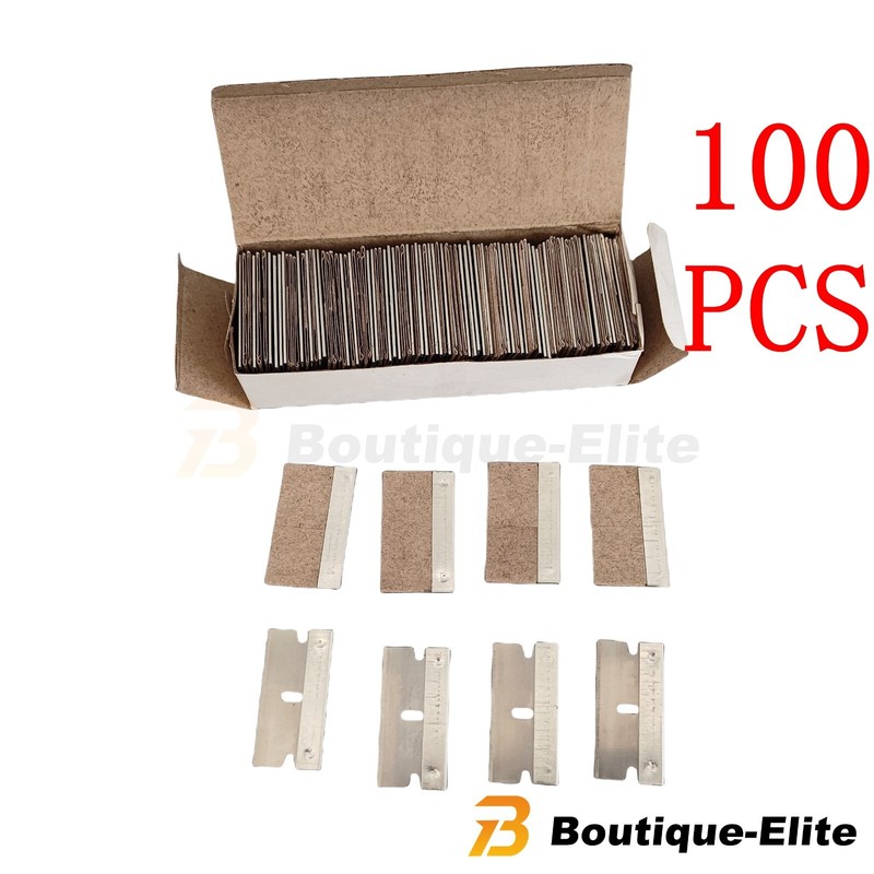 100PC Razor Blades Single Edge Extra Sharp Heat Treated Safety
