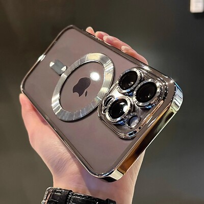 For iPhone 16 15 Plus 16  Pro Max Case Mag Safe Shockproof Silicone Cover