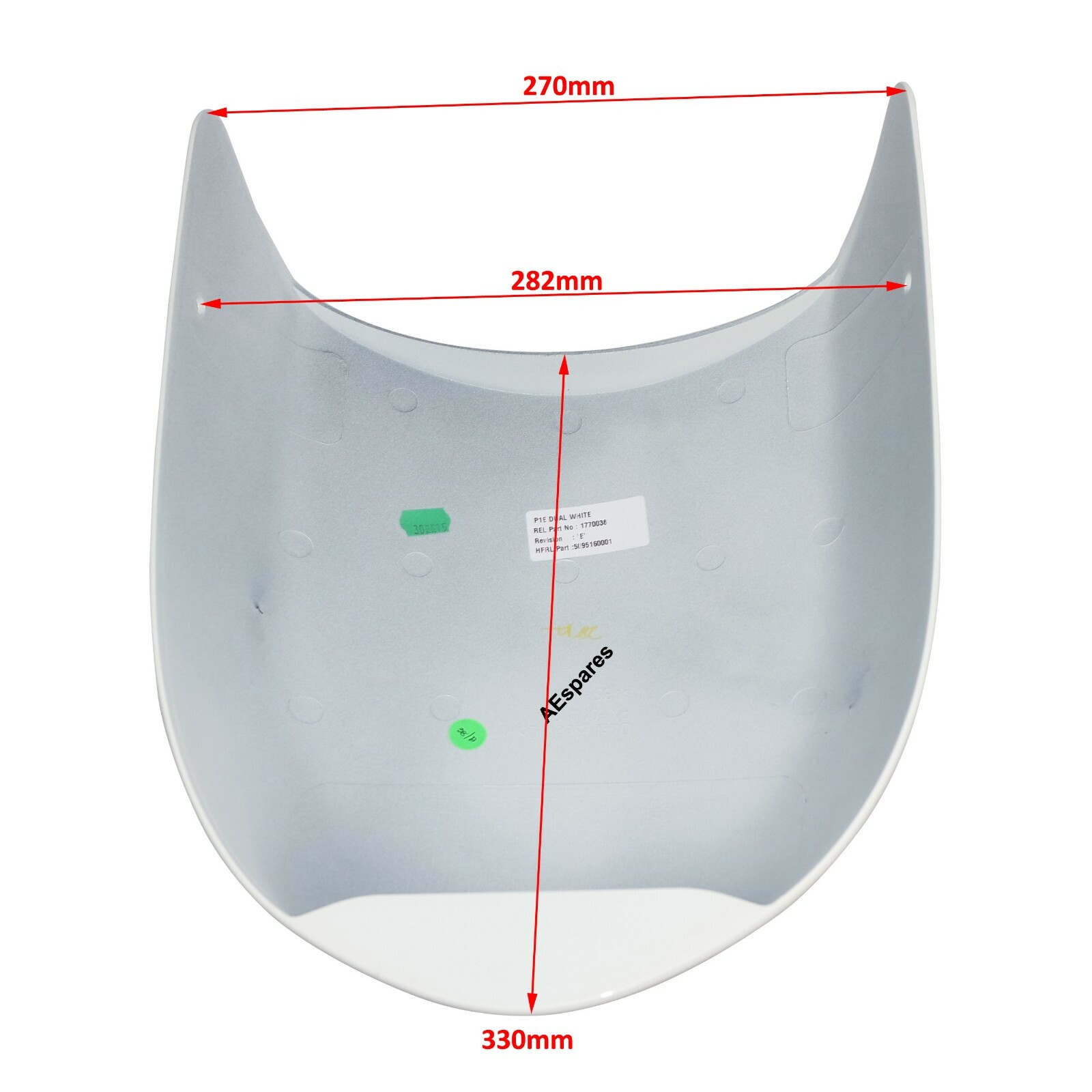 Fits Royal Enfield Continental GT 650 Dual Seat Cowl White  