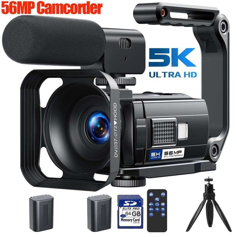 Uhd 5k Videokamera Camcorder 56mp Wifi Ir Nachtsicht Vlogging Kamera FÃ¼R Youtube